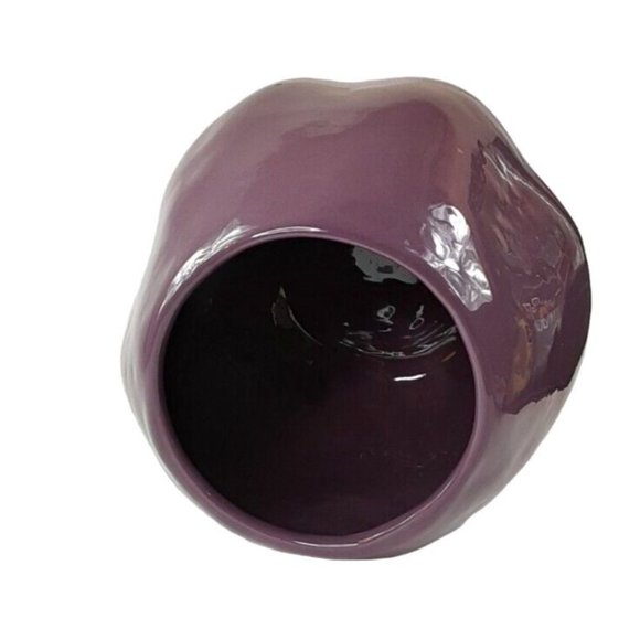 Vietri Italian Eggplant Vase VGA 2642 Ceramic Purple Decorative Pottery 7.75" - Picture 6 of 7